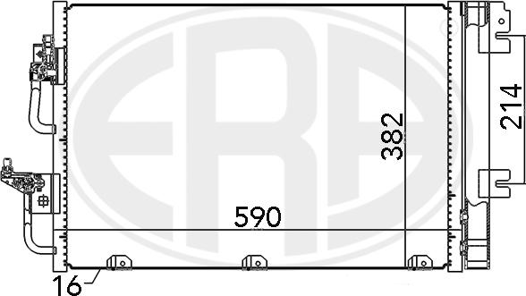 ERA 667056 - Kondensators, Gaisa kond. sistēma www.autospares.lv