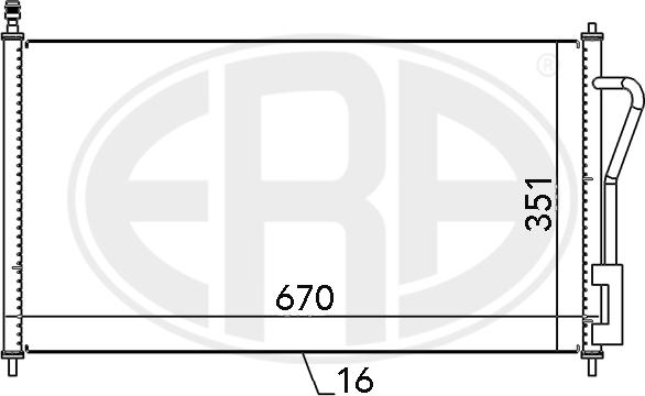 ERA 667065 - Kondensators, Gaisa kond. sistēma www.autospares.lv