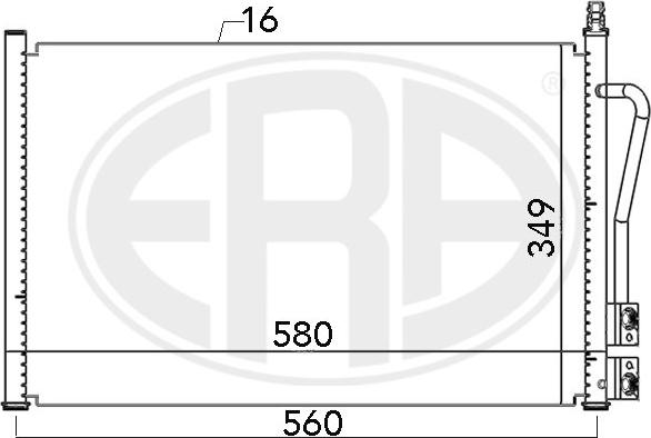 ERA 667007 - Kondensators, Gaisa kond. sistēma autospares.lv