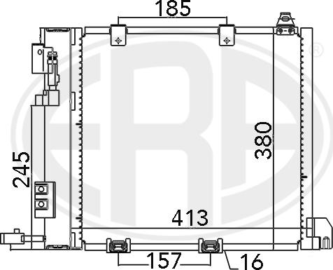 ERA 667011 - Kondensators, Gaisa kond. sistēma www.autospares.lv