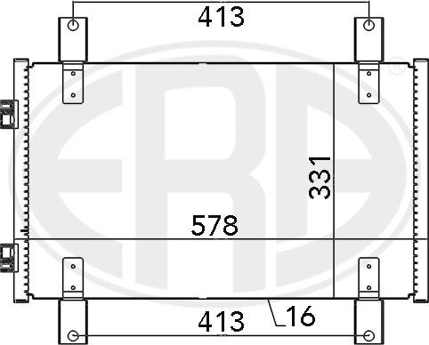 ERA 667084 - Kondensators, Gaisa kond. sistēma www.autospares.lv