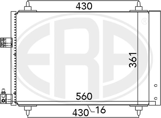 ERA 667020 - Kondensators, Gaisa kond. sistēma www.autospares.lv