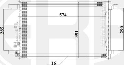 ERA 667198 - Kondensators, Gaisa kond. sistēma www.autospares.lv