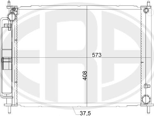 ERA 667149 - Kondensators, Gaisa kond. sistēma www.autospares.lv