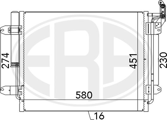 ERA 667142 - Kondensators, Gaisa kond. sistēma www.autospares.lv