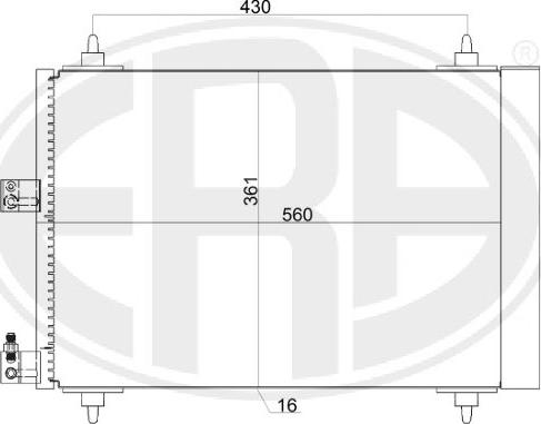 ERA 667159 - Kondensators, Gaisa kond. sistēma www.autospares.lv