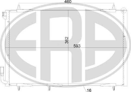 ERA 667150 - Kondensators, Gaisa kond. sistēma www.autospares.lv