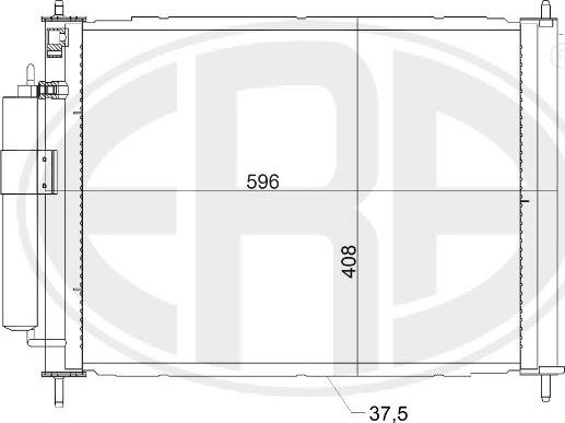 ERA 667158 - Kondensators, Gaisa kond. sistēma www.autospares.lv