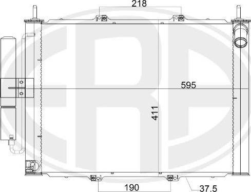 ERA 667164 - Kondensators, Gaisa kond. sistēma www.autospares.lv