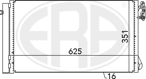 ERA 667104 - Kondensators, Gaisa kond. sistēma www.autospares.lv