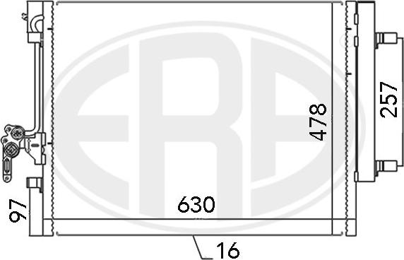 ERA 667115 - Kondensators, Gaisa kond. sistēma www.autospares.lv