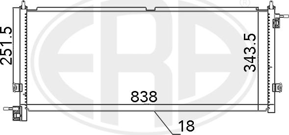 ERA 667118 - Kondensators, Gaisa kond. sistēma www.autospares.lv