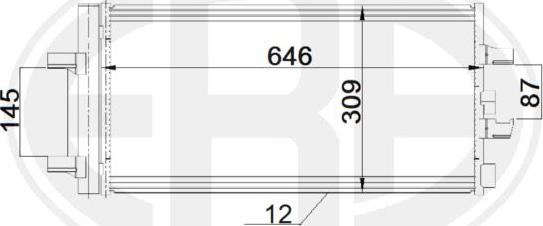 ERA 667189 - Kondensators, Gaisa kond. sistēma www.autospares.lv