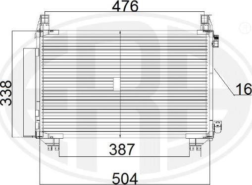 ERA 667185 - Kondensators, Gaisa kond. sistēma www.autospares.lv