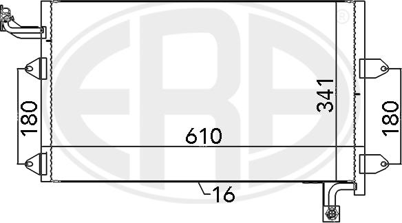 ERA 667138 - Kondensators, Gaisa kond. sistēma autospares.lv