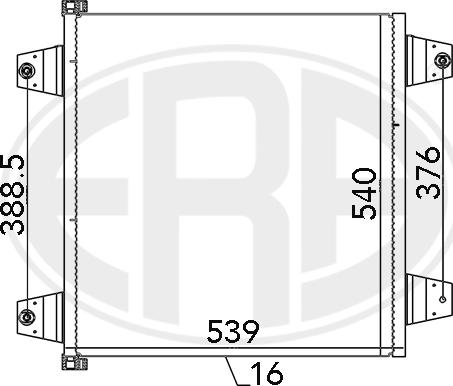 ERA 667123 - Kondensators, Gaisa kond. sistēma www.autospares.lv