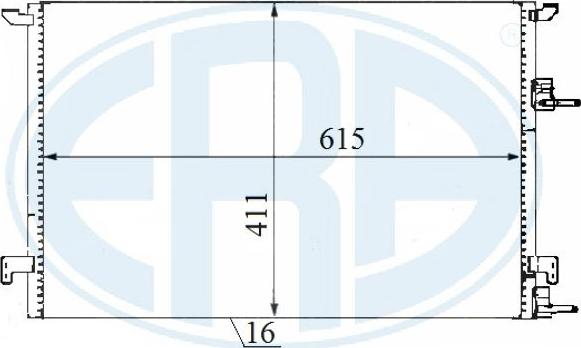 ERA 667177 - Kondensators, Gaisa kond. sistēma www.autospares.lv