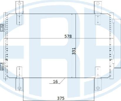 ERA 667240 - Kondensators, Gaisa kond. sistēma www.autospares.lv