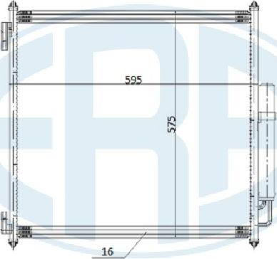 ERA 667262 - Kondensators, Gaisa kond. sistēma www.autospares.lv