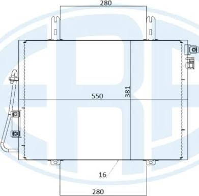 ERA 667211 - Kondensators, Gaisa kond. sistēma www.autospares.lv