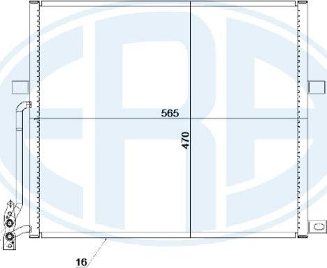 ERA 667230 - Kondensators, Gaisa kond. sistēma www.autospares.lv