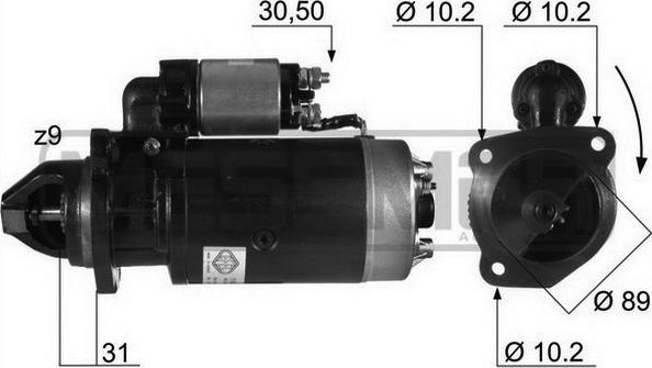 ERA 11580 - Starter www.autospares.lv