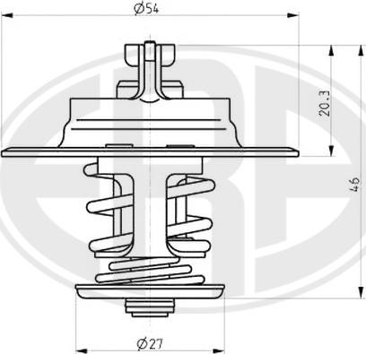 ERA 350159 - Coolant thermostat / housing www.autospares.lv