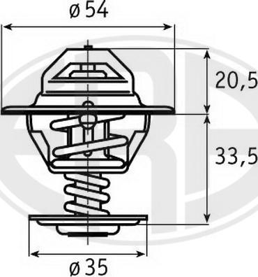 ERA 350153 - Термостат охлаждающей жидкости / корпус www.autospares.lv