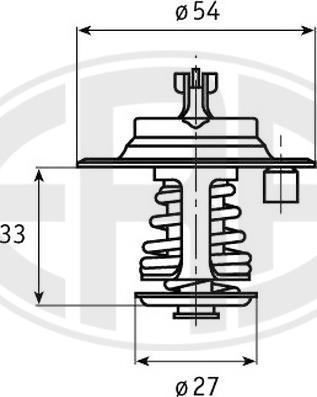 ERA 350160 - Coolant thermostat / housing www.autospares.lv