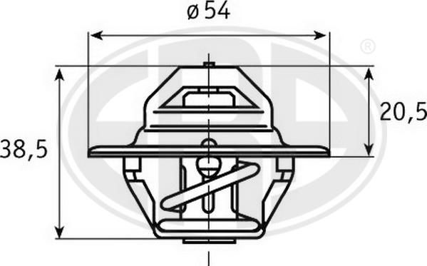 ERA 350170 - Термостат охлаждающей жидкости / корпус www.autospares.lv