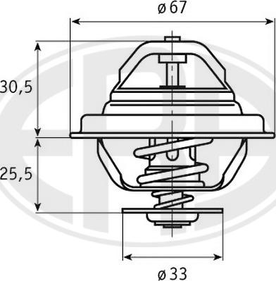 ERA 350173 - Coolant thermostat / housing www.autospares.lv