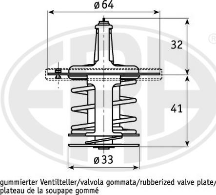 ERA 350303 - Термостат охлаждающей жидкости / корпус www.autospares.lv