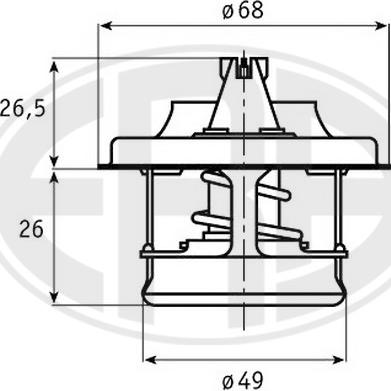 ERA 350324 - Termostats, Dzesēšanas šķidrums www.autospares.lv