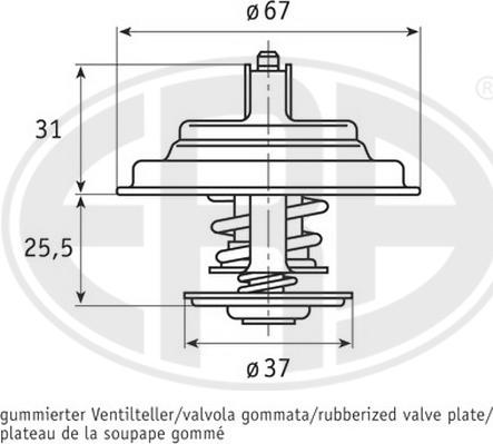 ERA 350327 - Termostats, Dzesēšanas šķidrums www.autospares.lv