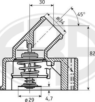 ERA 350249 - Termostats, Dzesēšanas šķidrums www.autospares.lv