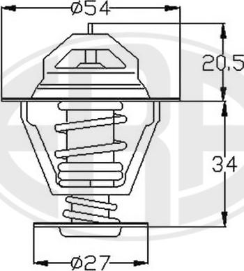 ERA 350241 - Термостат охлаждающей жидкости / корпус www.autospares.lv