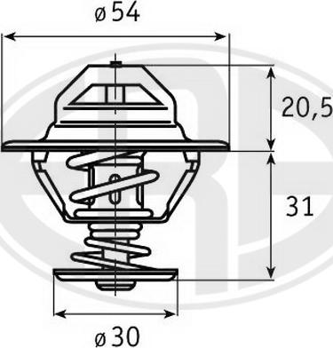 ERA 350287 - Coolant thermostat / housing www.autospares.lv