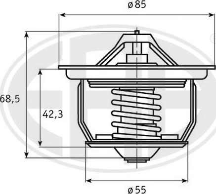 ERA 350223 - Termostats, Dzesēšanas šķidrums www.autospares.lv