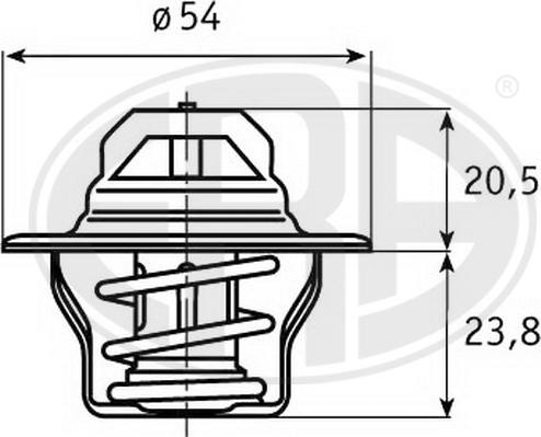 ERA 350222 - Termostats, Dzesēšanas šķidrums www.autospares.lv