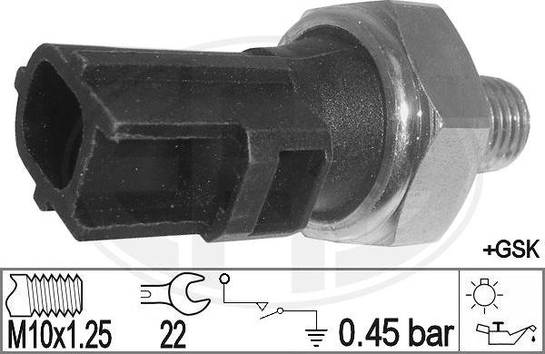 ERA 330904 - Devējs, Eļļas spiediens www.autospares.lv