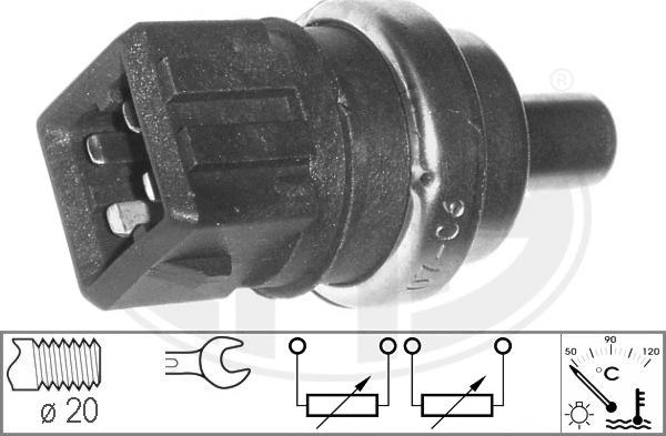 ERA 330500 - Devējs, Dzesēšanas šķidruma temperatūra www.autospares.lv