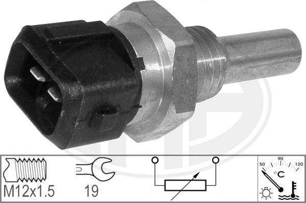 ERA 330583 - Devējs, Dzesēšanas šķidruma temperatūra www.autospares.lv