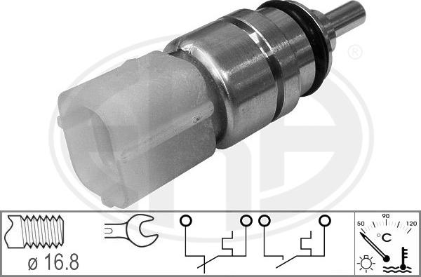 ERA 330665 - Devējs, Dzesēšanas šķidruma temperatūra www.autospares.lv