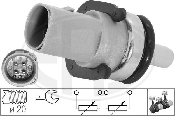 ERA 330141 - Sensor, coolant temperature www.autospares.lv