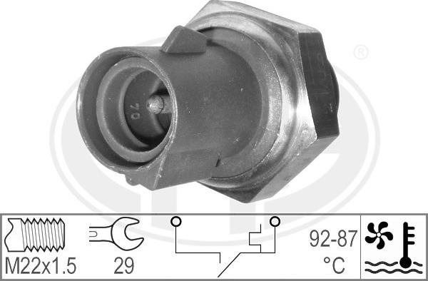 ERA 330182 - Termoslēdzis, Radiatora ventilators www.autospares.lv