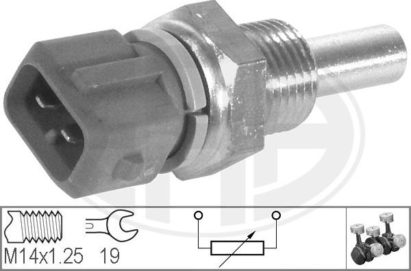 ERA 330134 - Devējs, Dzesēšanas šķidruma temperatūra www.autospares.lv