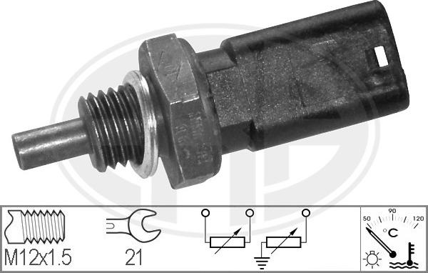 ERA 330138 - Devējs, Dzesēšanas šķidruma temperatūra www.autospares.lv