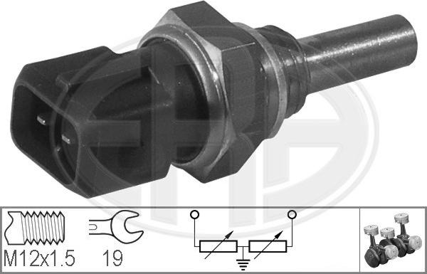 ERA 330133 - Датчик, температура охлаждающей жидкости www.autospares.lv