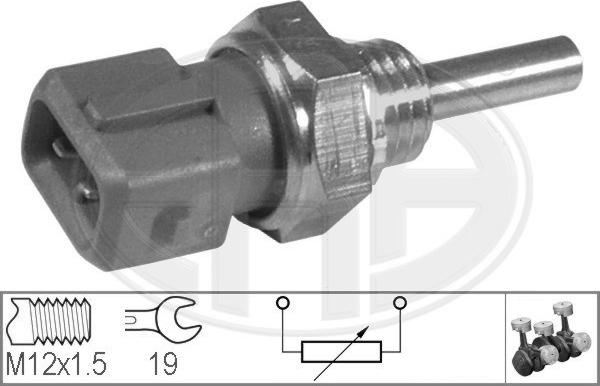 ERA 330121 - Датчик, температура охлаждающей жидкости www.autospares.lv