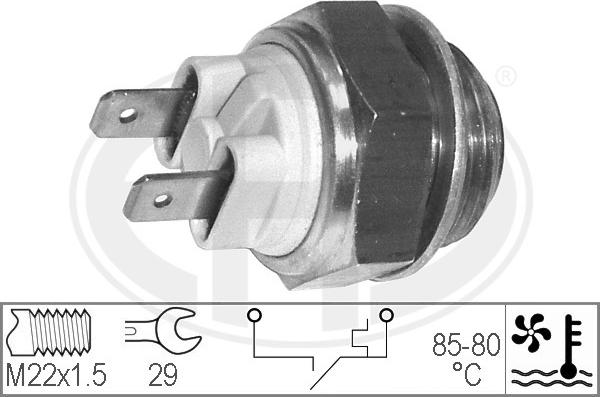 ERA 330171 - Termoslēdzis, Radiatora ventilators www.autospares.lv